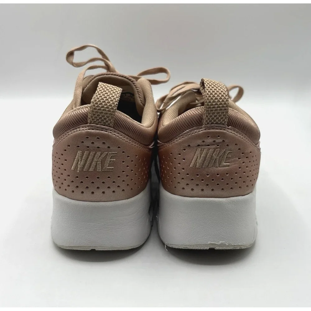 NIKE Air Max Thea Sneaker Women's Size US 9 Metallic Rose Gold Leather Shoes - Picture 8 of 9